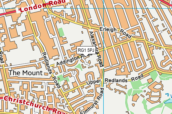 RG1 5PJ map - OS VectorMap District (Ordnance Survey)