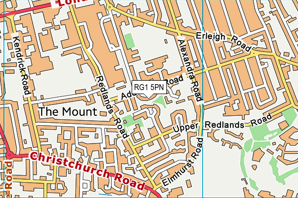 RG1 5PN map - OS VectorMap District (Ordnance Survey)