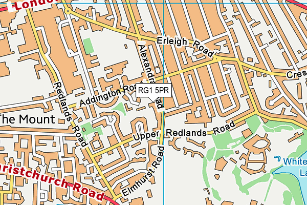 RG1 5PR map - OS VectorMap District (Ordnance Survey)