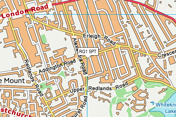 RG1 5PT map - OS VectorMap District (Ordnance Survey)