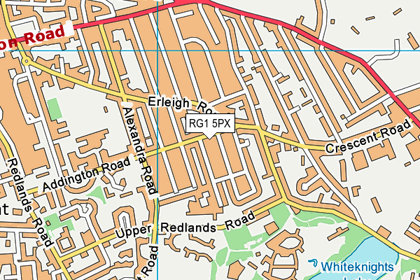 RG1 5PX map - OS VectorMap District (Ordnance Survey)