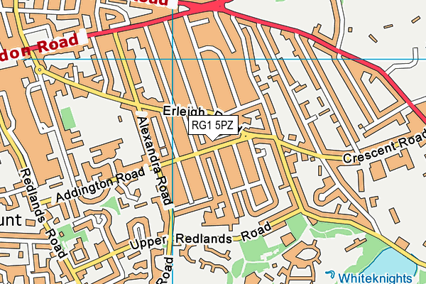 RG1 5PZ map - OS VectorMap District (Ordnance Survey)