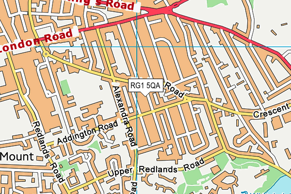 RG1 5QA map - OS VectorMap District (Ordnance Survey)