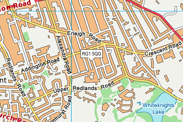 RG1 5QG map - OS VectorMap District (Ordnance Survey)
