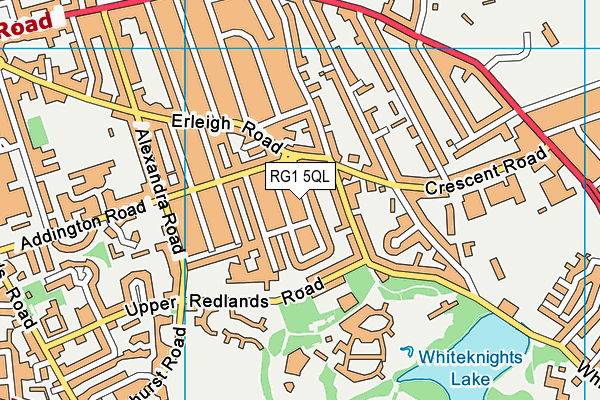 RG1 5QL map - OS VectorMap District (Ordnance Survey)