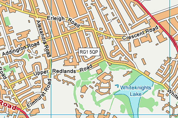 RG1 5QP map - OS VectorMap District (Ordnance Survey)