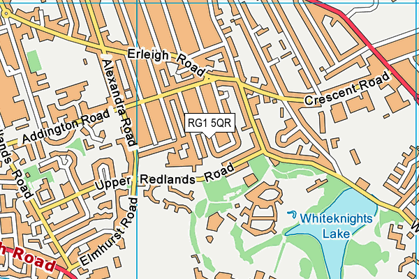RG1 5QR map - OS VectorMap District (Ordnance Survey)