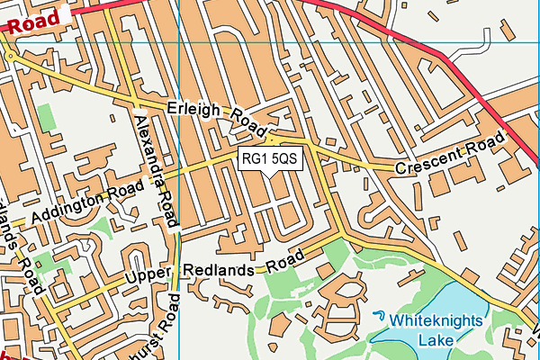 RG1 5QS map - OS VectorMap District (Ordnance Survey)