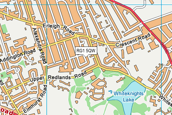 RG1 5QW map - OS VectorMap District (Ordnance Survey)