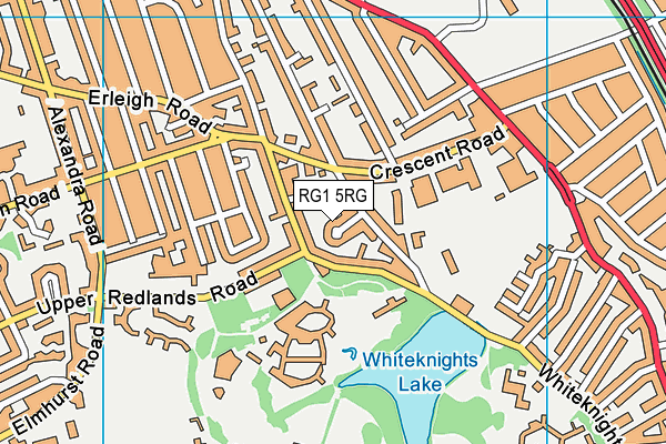 RG1 5RG map - OS VectorMap District (Ordnance Survey)