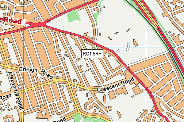 RG1 5RH map - OS VectorMap District (Ordnance Survey)