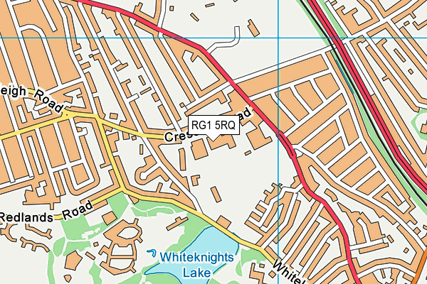 UTC Reading map (RG1 5RQ) - OS VectorMap District (Ordnance Survey)