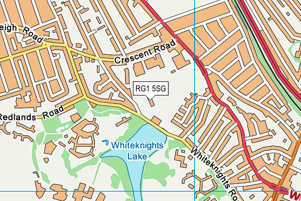 Hamilton School map (RG1 5SG) - OS VectorMap District (Ordnance Survey)