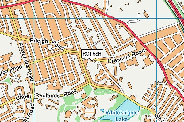 RG1 5SH map - OS VectorMap District (Ordnance Survey)