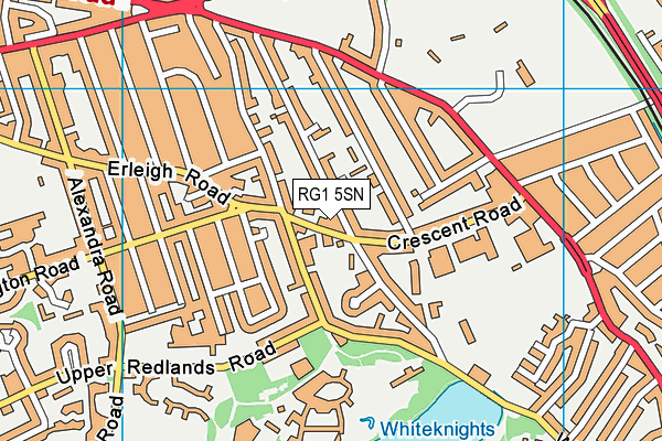 RG1 5SN map - OS VectorMap District (Ordnance Survey)
