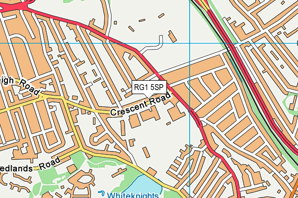 RG1 5SP map - OS VectorMap District (Ordnance Survey)