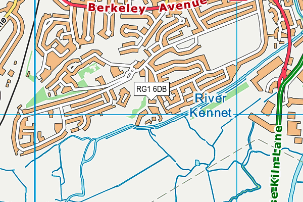 RG1 6DB map - OS VectorMap District (Ordnance Survey)