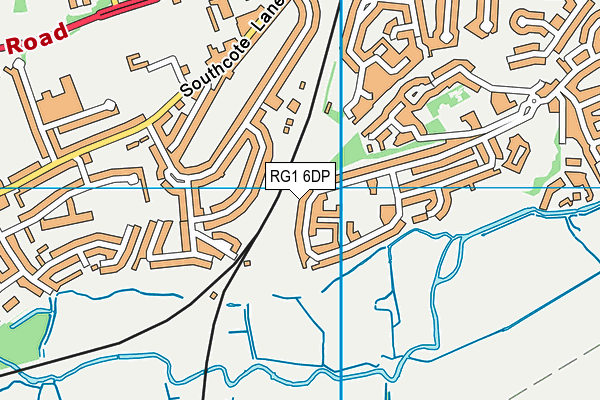 RG1 6DP map - OS VectorMap District (Ordnance Survey)