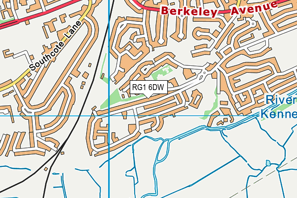RG1 6DW map - OS VectorMap District (Ordnance Survey)