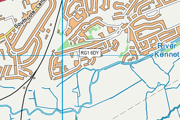 RG1 6DY map - OS VectorMap District (Ordnance Survey)