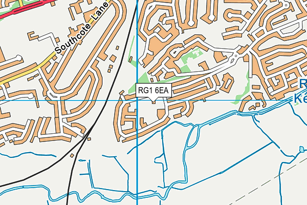 RG1 6EA map - OS VectorMap District (Ordnance Survey)