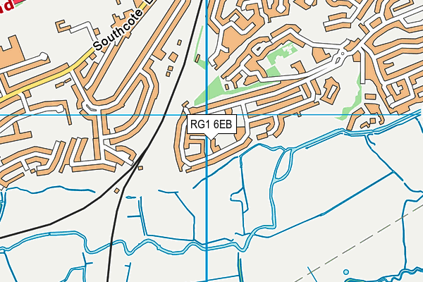 RG1 6EB map - OS VectorMap District (Ordnance Survey)