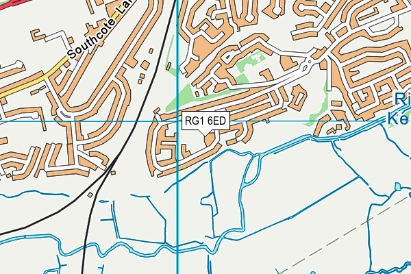 RG1 6ED map - OS VectorMap District (Ordnance Survey)