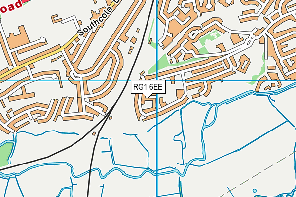 RG1 6EE map - OS VectorMap District (Ordnance Survey)