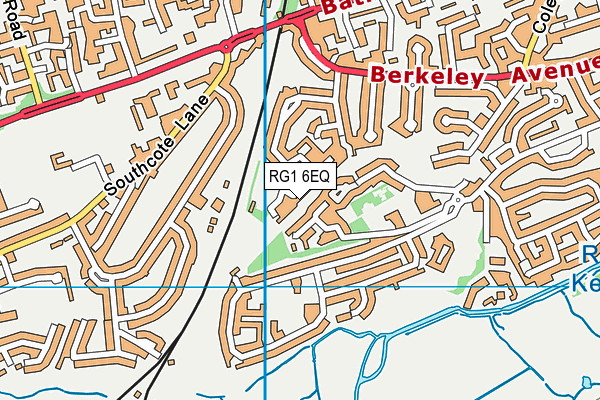 RG1 6EQ map - OS VectorMap District (Ordnance Survey)