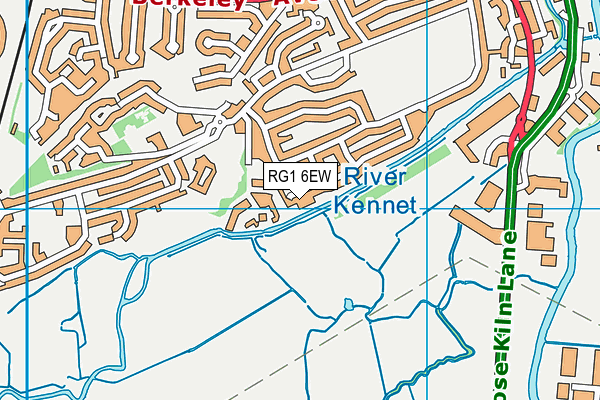 RG1 6EW map - OS VectorMap District (Ordnance Survey)