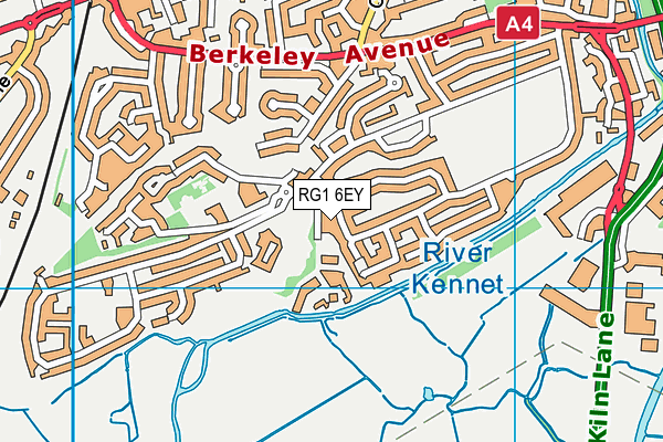 RG1 6EY map - OS VectorMap District (Ordnance Survey)
