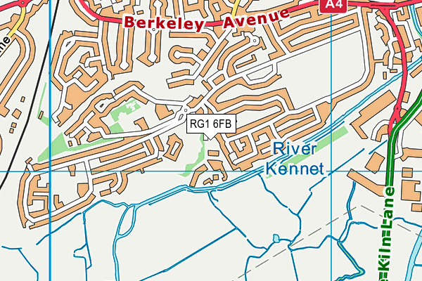 RG1 6FB map - OS VectorMap District (Ordnance Survey)