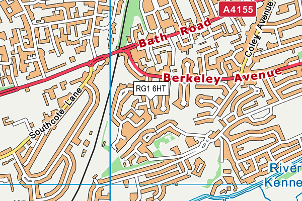 RG1 6HT map - OS VectorMap District (Ordnance Survey)