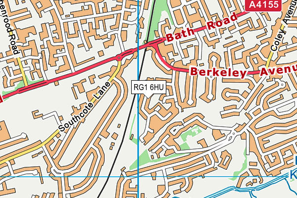 RG1 6HU map - OS VectorMap District (Ordnance Survey)