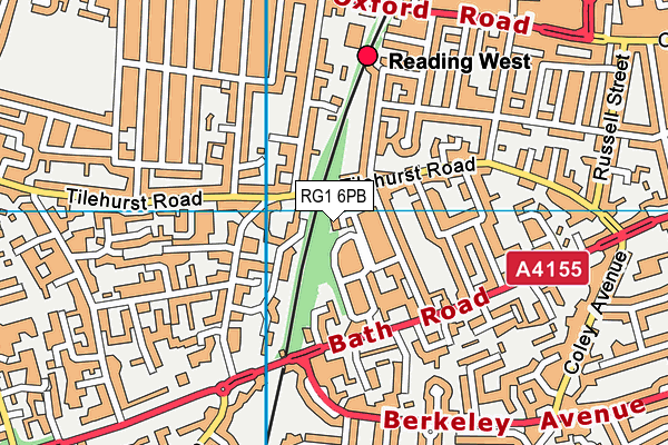 RG1 6PB map - OS VectorMap District (Ordnance Survey)