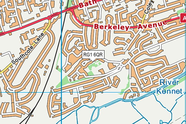RG1 6QR map - OS VectorMap District (Ordnance Survey)