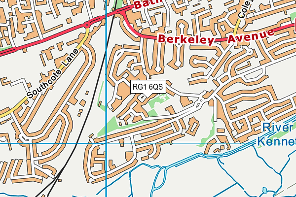 RG1 6QS map - OS VectorMap District (Ordnance Survey)