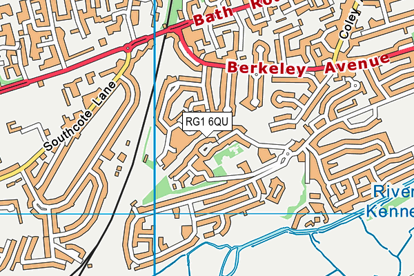 RG1 6QU map - OS VectorMap District (Ordnance Survey)