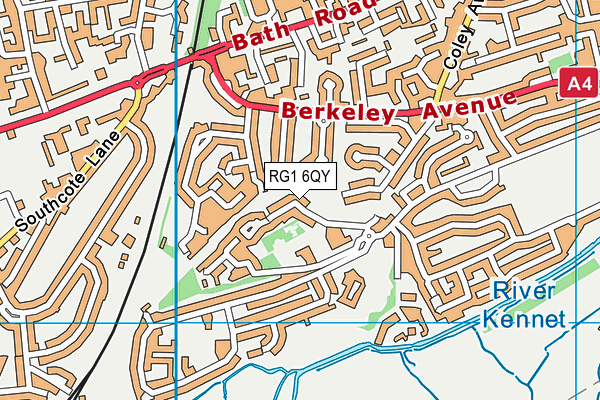 RG1 6QY map - OS VectorMap District (Ordnance Survey)