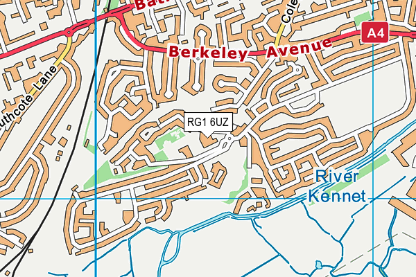 RG1 6UZ map - OS VectorMap District (Ordnance Survey)