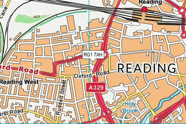 RG1 7AH map - OS VectorMap District (Ordnance Survey)