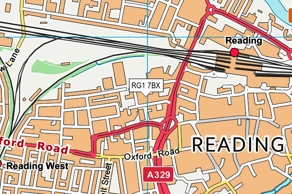 Map of READING BICYCLE KITCHEN CIC at district scale