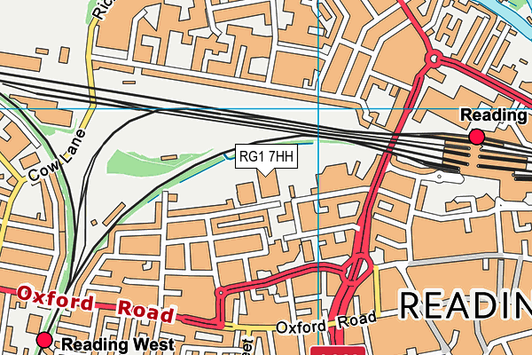 RG1 7HH map - OS VectorMap District (Ordnance Survey)