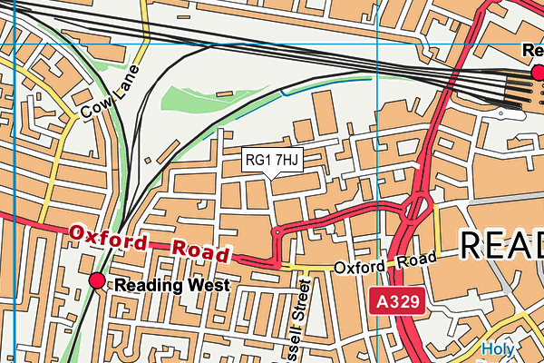 RG1 7HJ map - OS VectorMap District (Ordnance Survey)