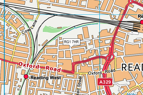 RG1 7HR map - OS VectorMap District (Ordnance Survey)
