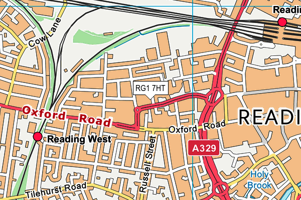 RG1 7HT map - OS VectorMap District (Ordnance Survey)