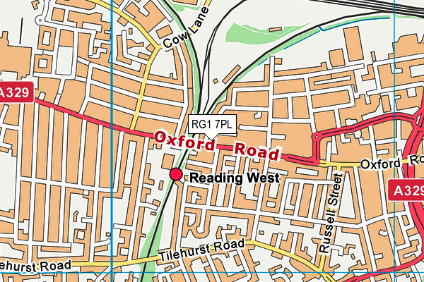 RG1 7PL map - OS VectorMap District (Ordnance Survey)