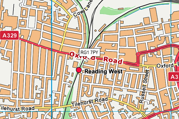 RG1 7PY map - OS VectorMap District (Ordnance Survey)