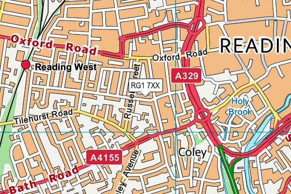 RG1 7XX map - OS VectorMap District (Ordnance Survey)