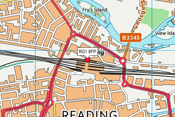 RG1 8FP map - OS VectorMap District (Ordnance Survey)
